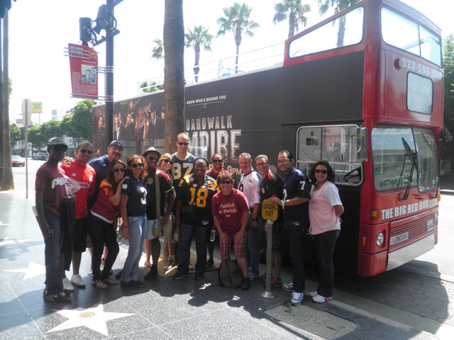 hollywood tour bus double decker